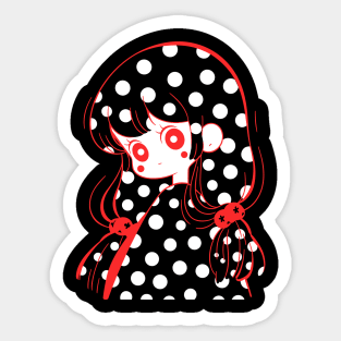 Polka Dot Princess Sticker